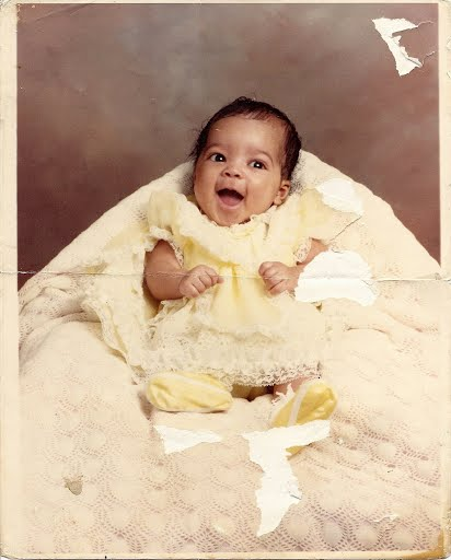 photo of baby Kentra Diana at age 3 months